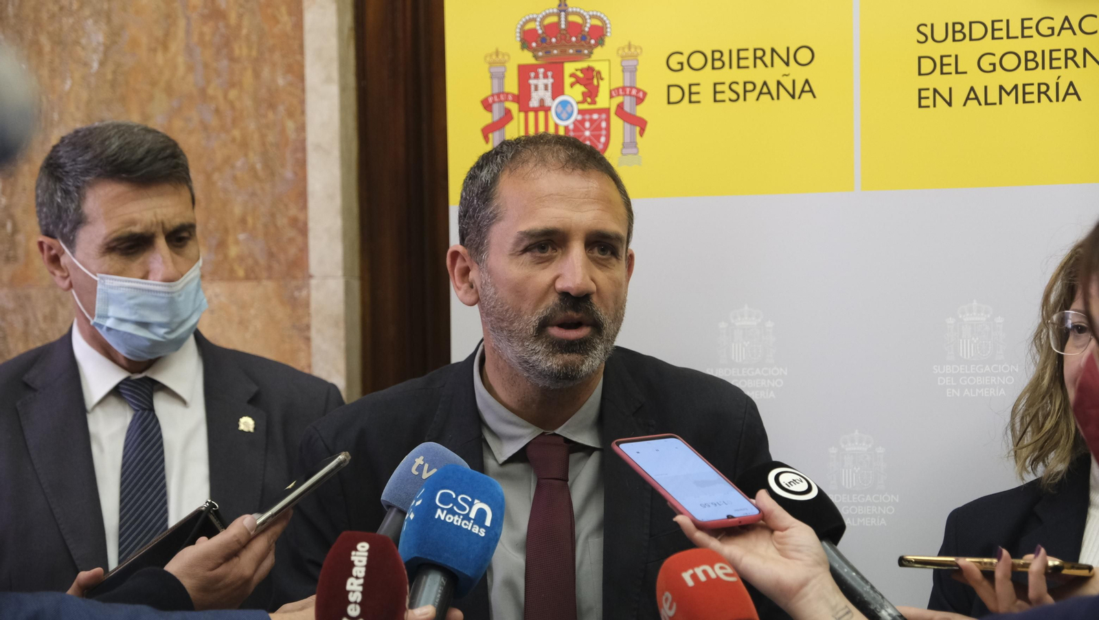 Imágenes de la visita a las obras del AVE en Almería.