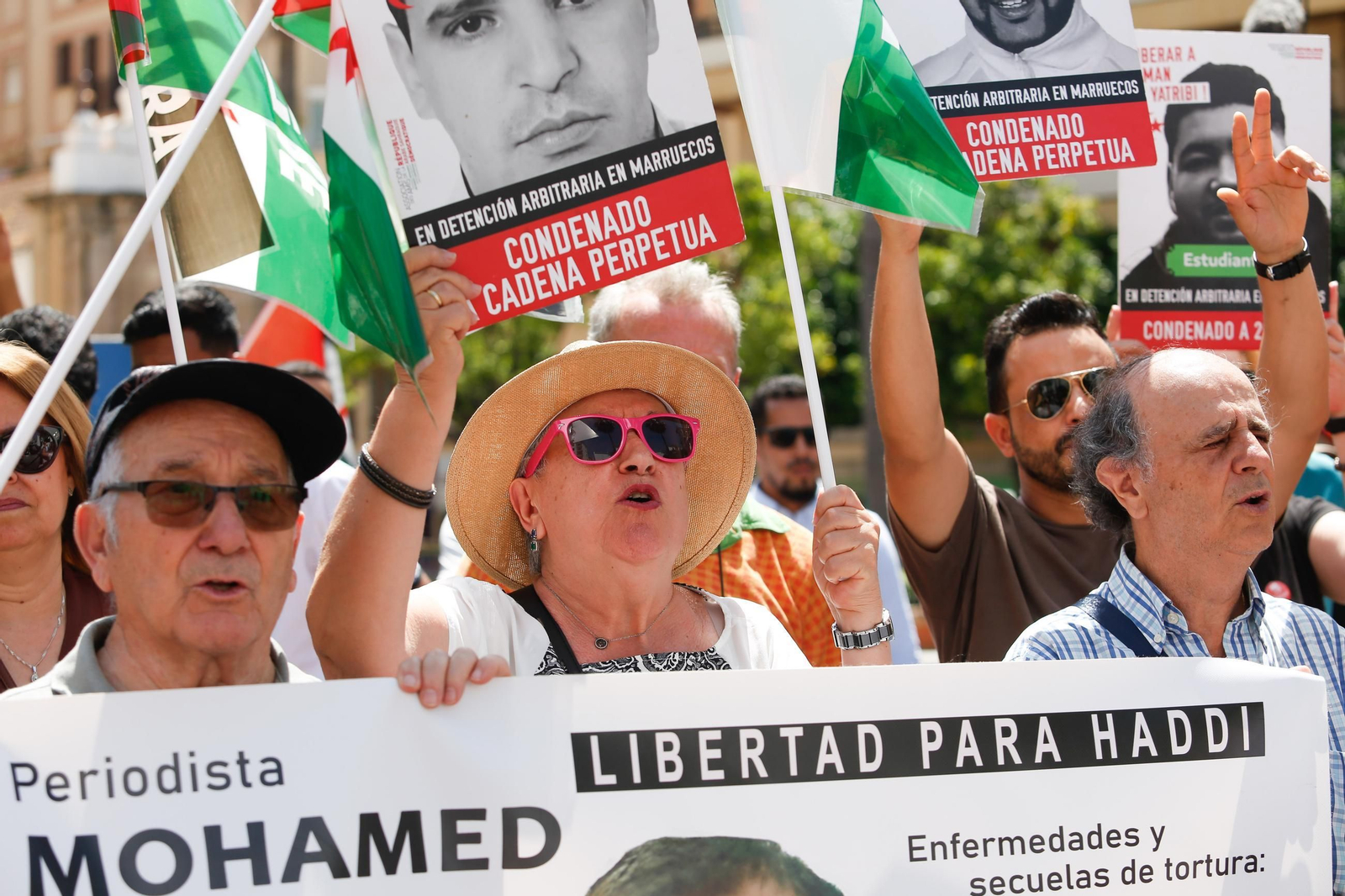 Las fotos de la concentración por los presos políticos saharauis en Algeciras