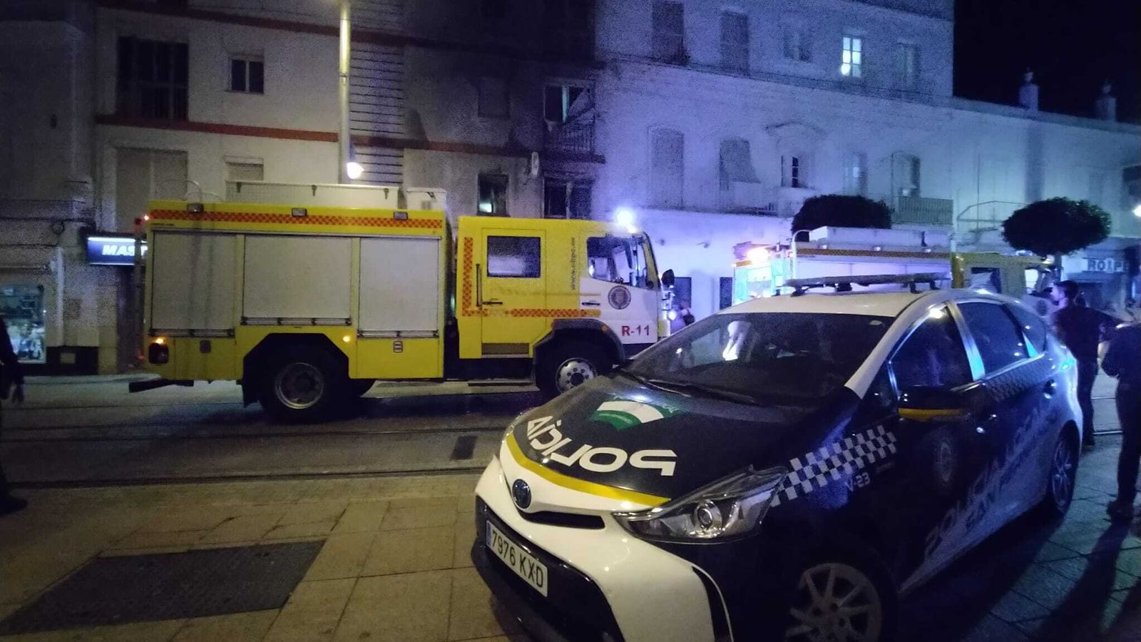 Incendio en el Pasaje de la Música en San Fernando.