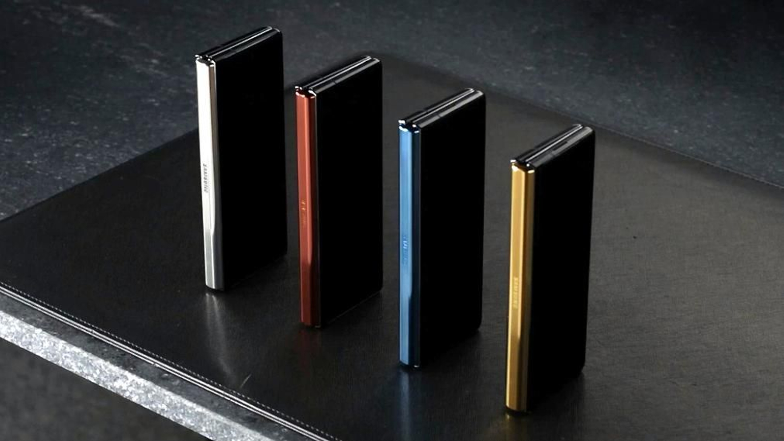 Los distintos colores de la bisagra del Samsung Galaxy Z Fold2