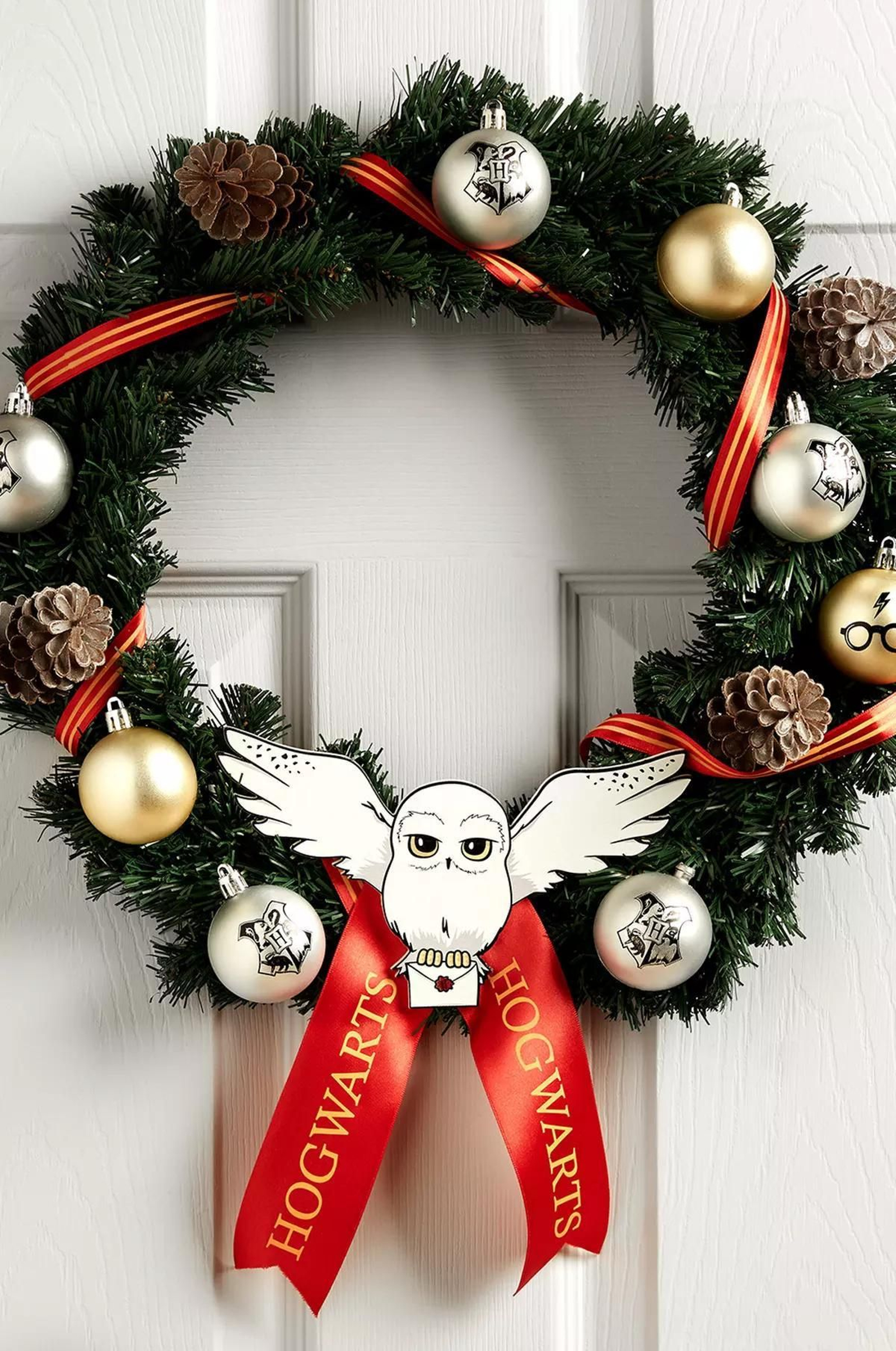 Corona de Navidad de Harry Potter.