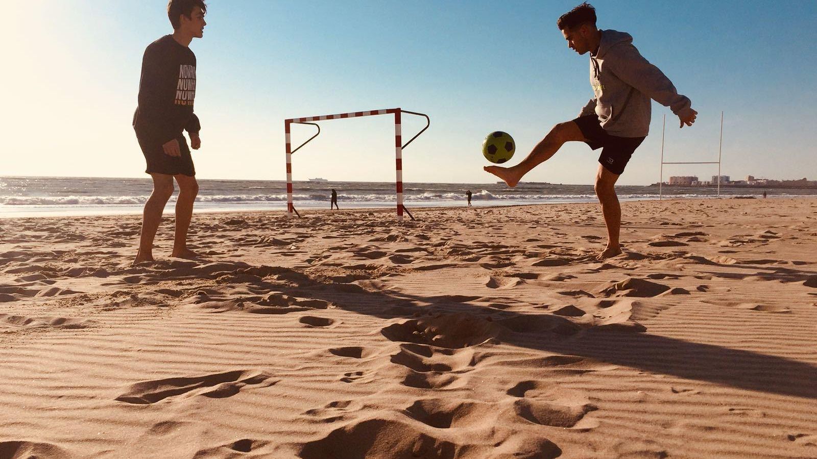 Dos jóvenes alumnos del antiguo TAFAD de Huelva.