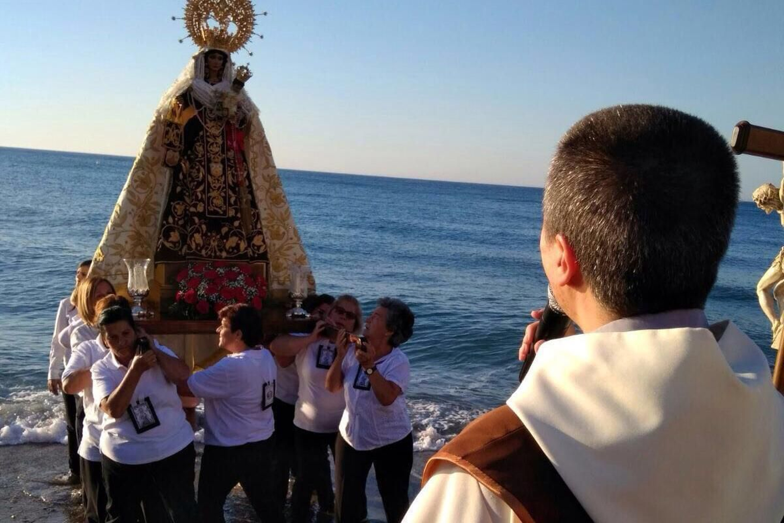 Imagen de la procesión de la Virgen del Carmen de Fuengirola
