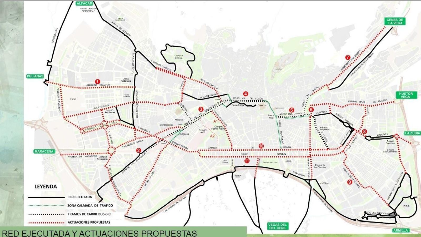 mapa red bici