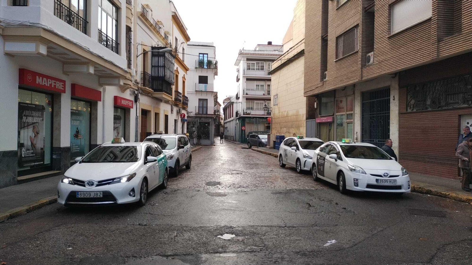 La calle Osario de Córdoba la mañana de este viernes. La calle Osario de Córdoba la mañana de este viernes.