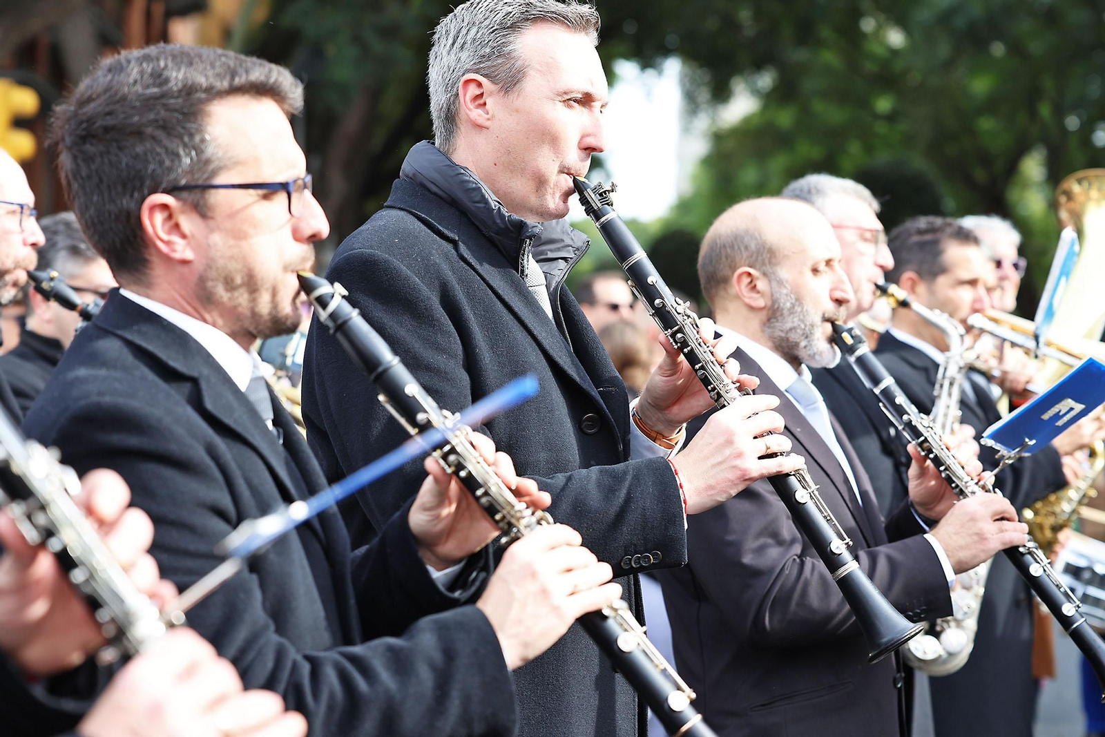 Imágenes de la procesión de San Sebastián por las calles de Huelva