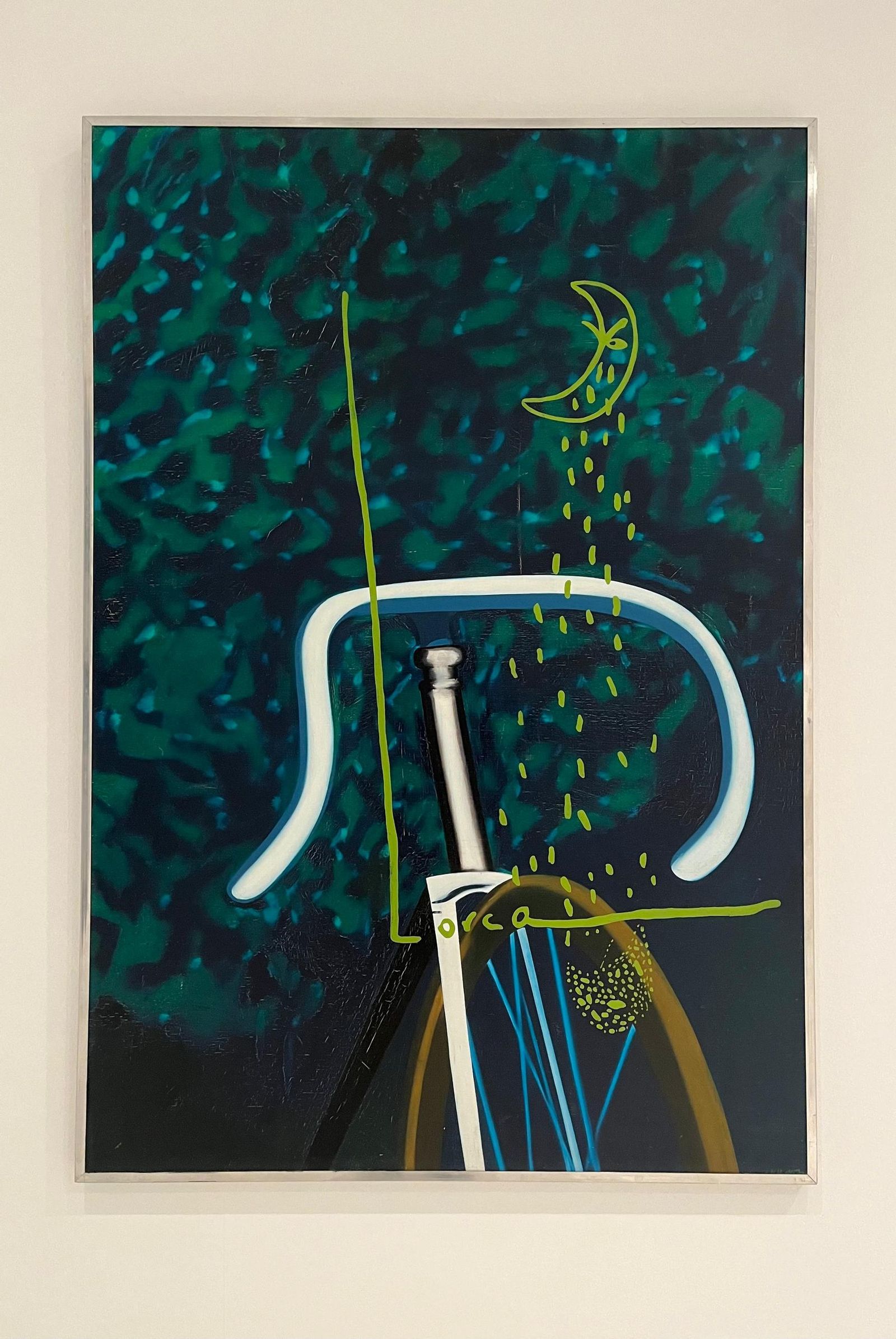 La vida breve ou la mort de FG Lorca III, 1972. Oleo sobre lienzo. 116 x 89 cm. Colección particular.