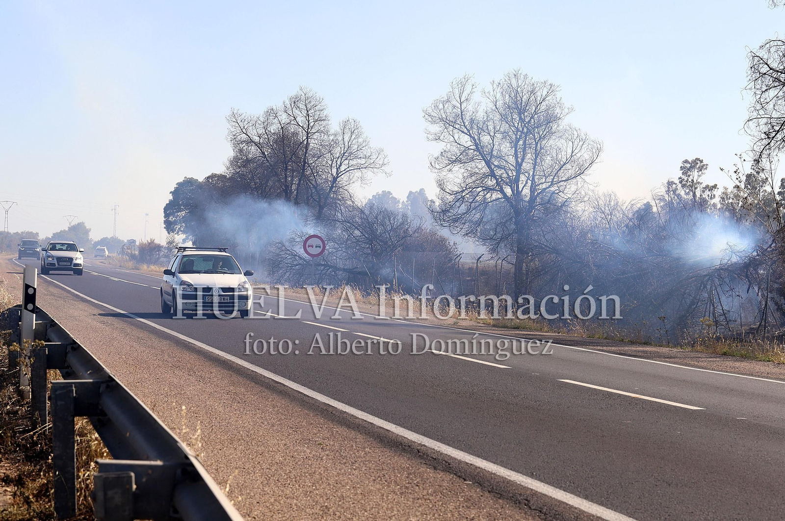 Imágenes del incendio en Doñana