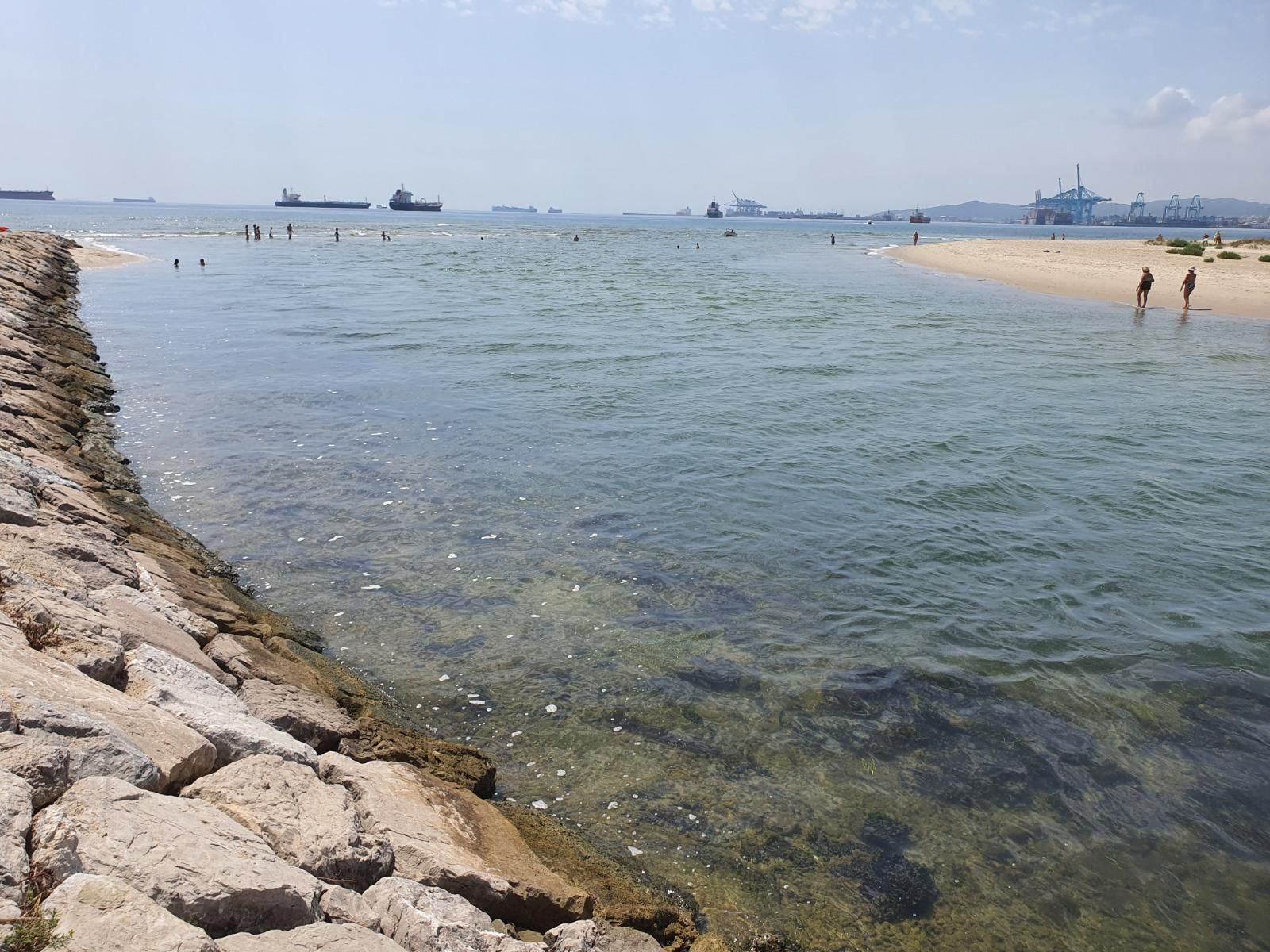 La desembocadura del río Palmones.