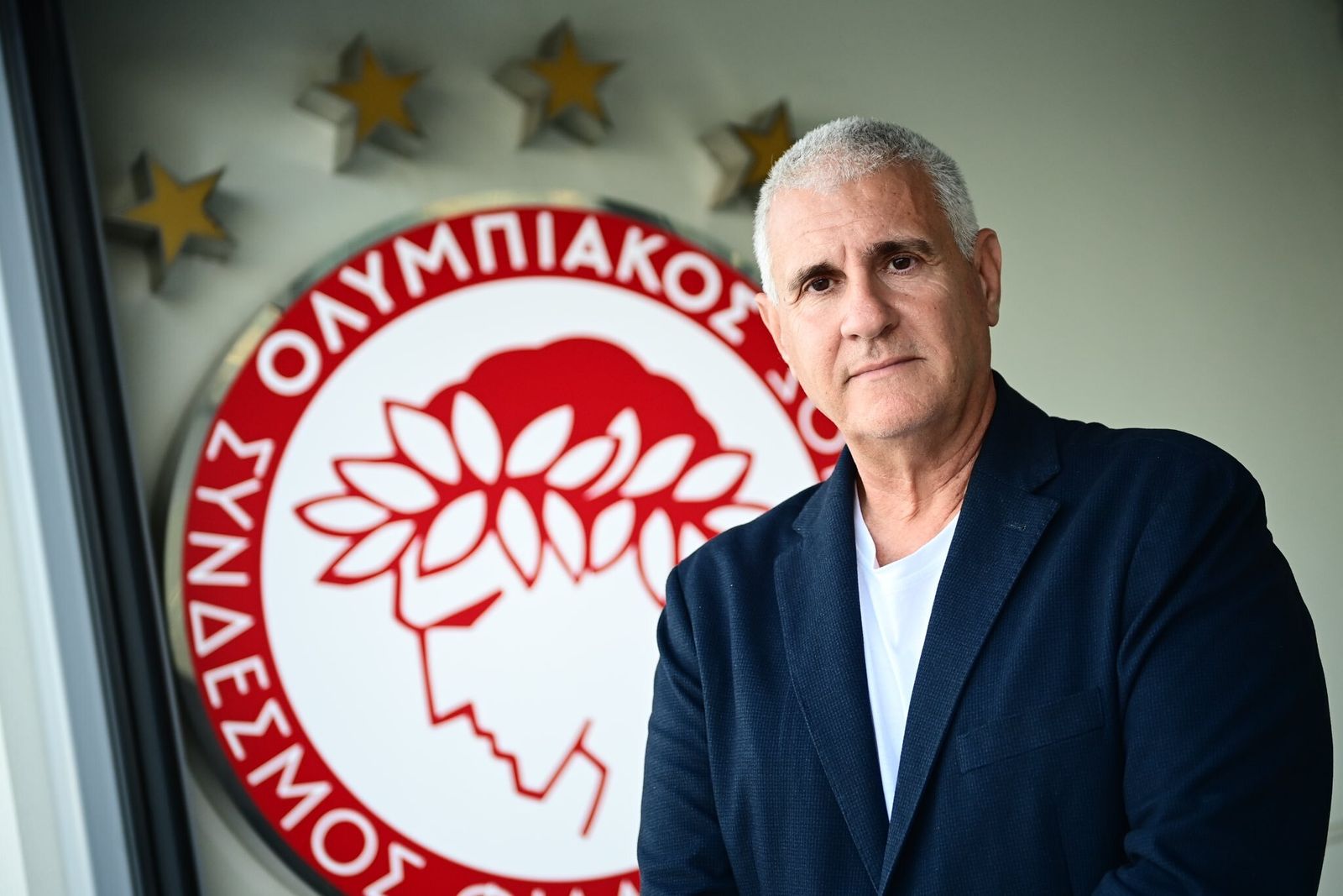 Antonio Cordón, en las instalaciones del Olympiacos.