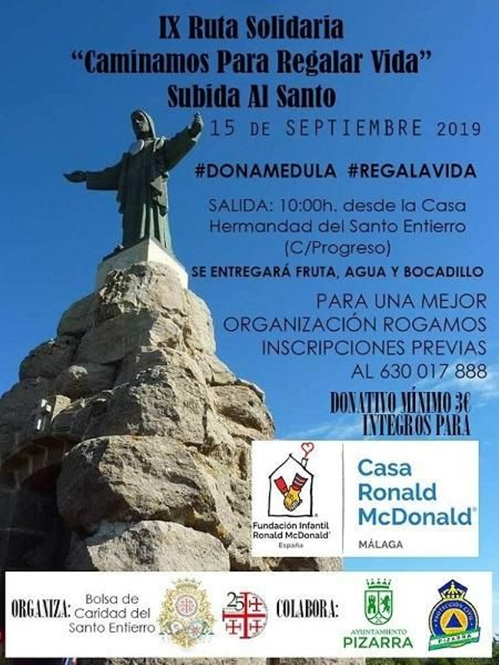 Ruta solidaria en Pizarra.