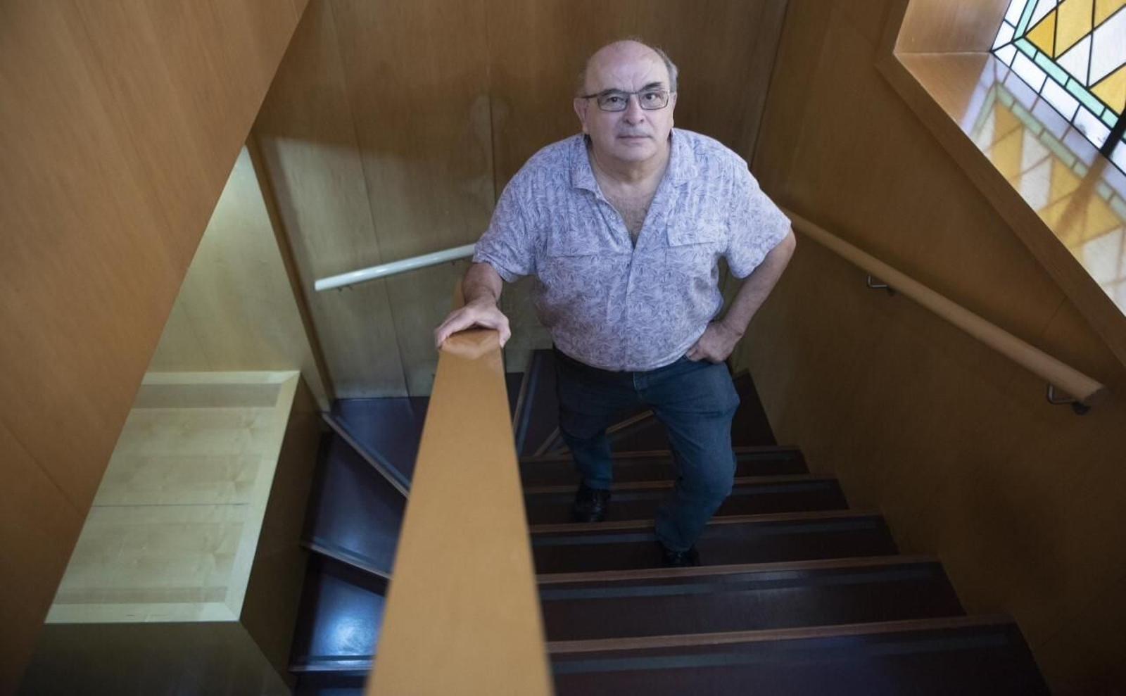 José Miguel Carrasco, durante la entrevista.