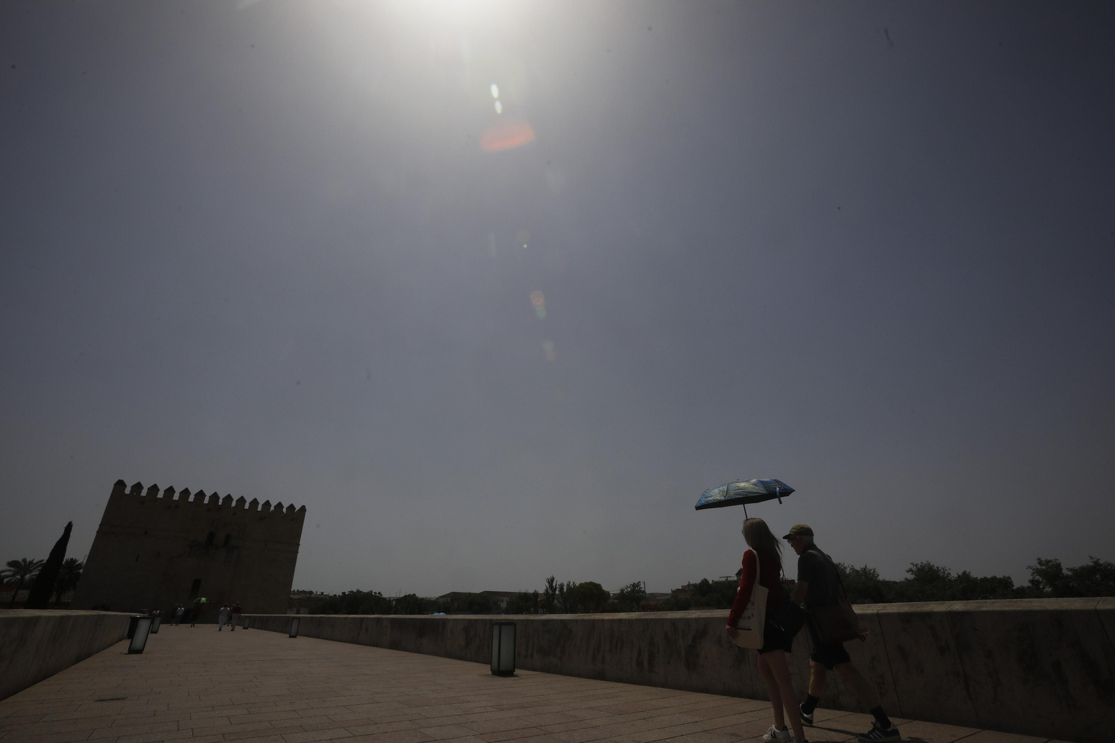 Varios ciudadanos pasean por Córdoba a media tarde.