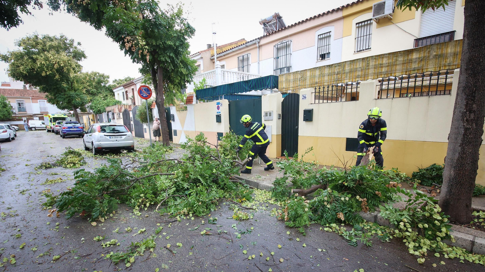 Inundaciones y destrozos en Jerez por el temporal