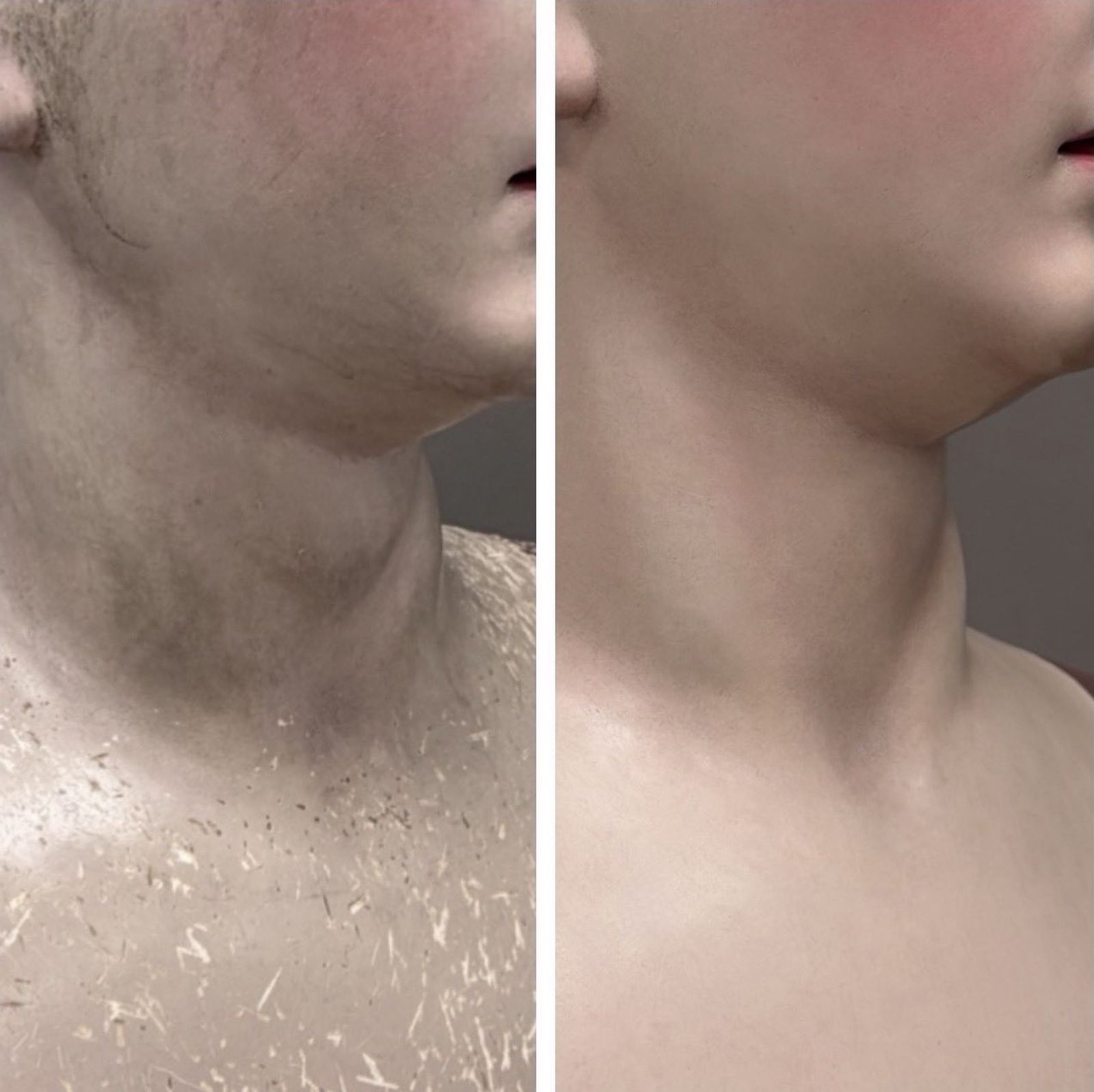 El antes y el después de la restauracion de la Virgen de la Luz