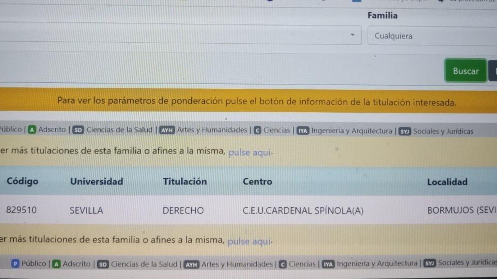 El grado de Derecho del Centro Universitario Cardenal Spínola aparece adscrito a la US para el curso próximo.