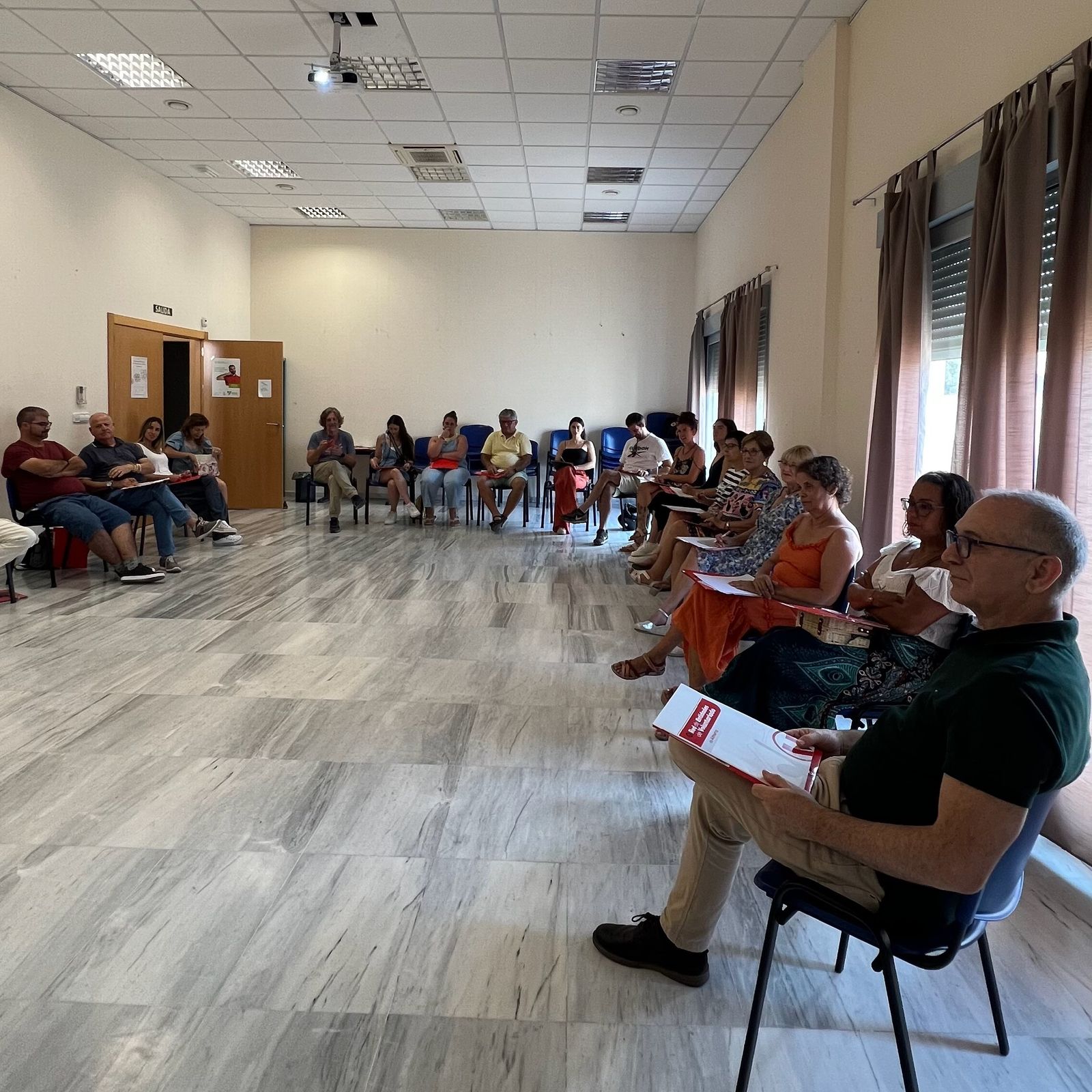 Uno de los encuentros de voluntarios celebrados en Almería.