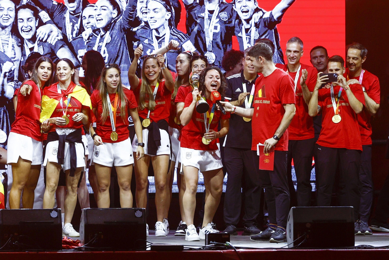 Las imágenes de la celebración de las campeonas del Mundo de Fútbol