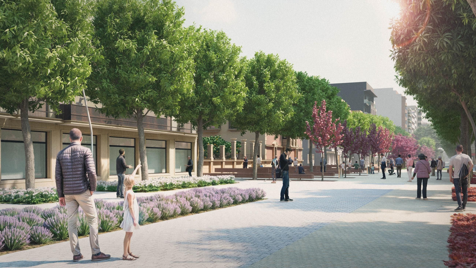 Maqueta virtual del Paseo de Almería