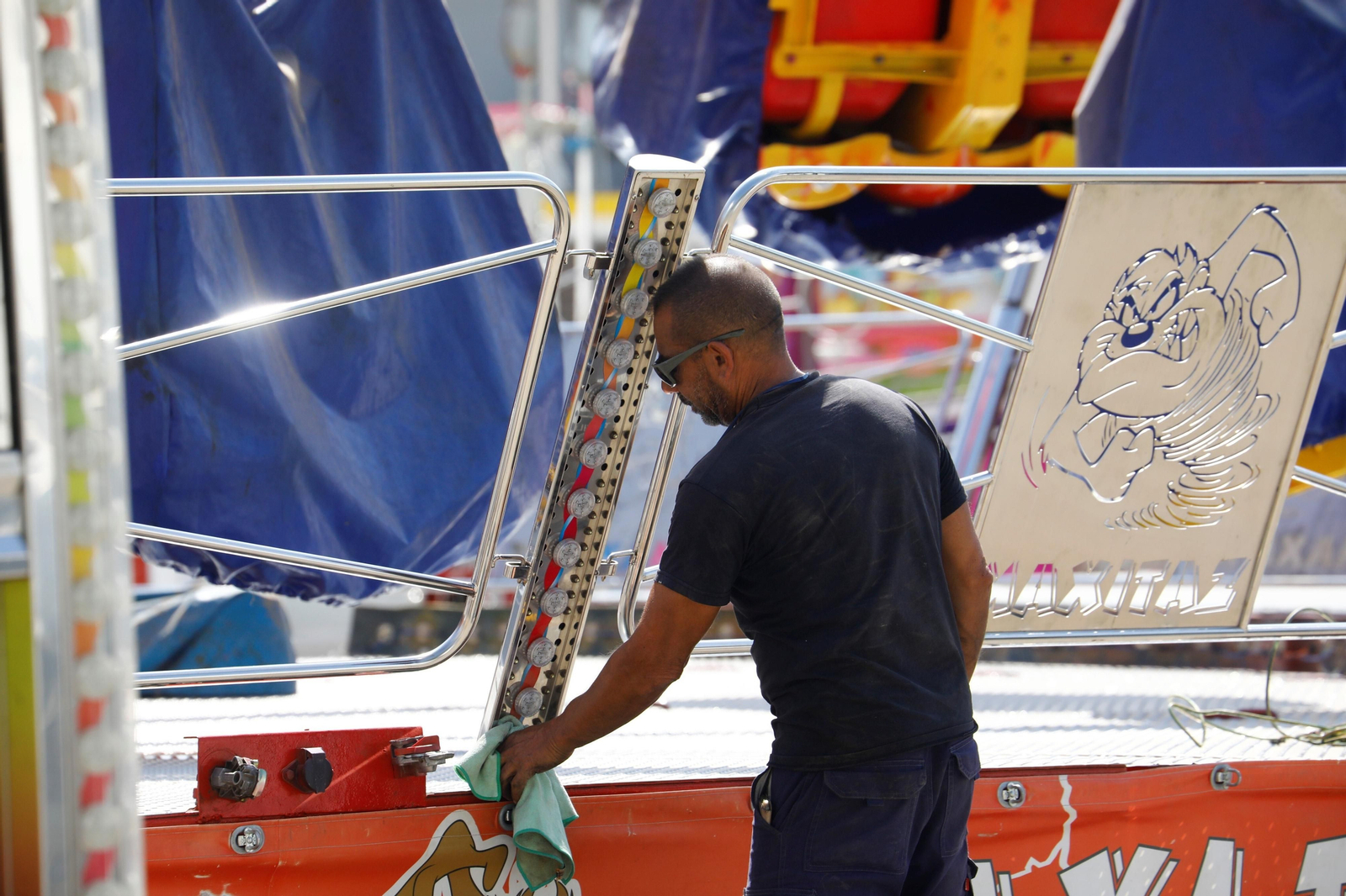 Todo listo en recinto ferial de El Arenal, en imágenes
