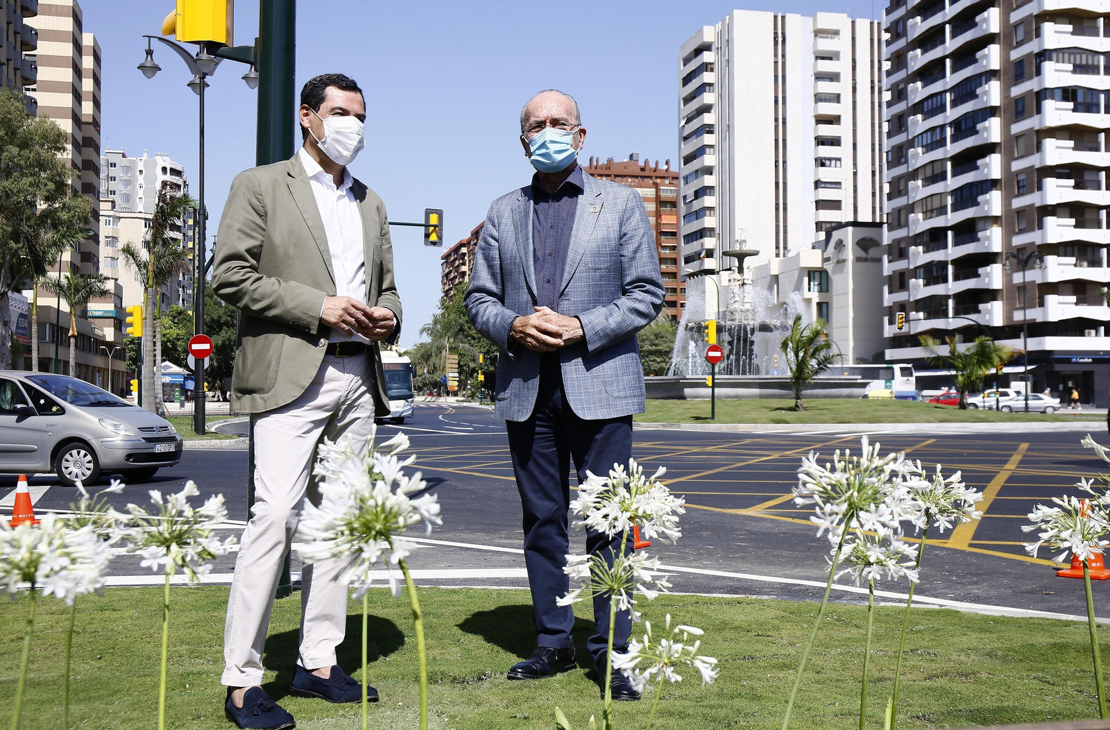 Fotos de la reinauguración de la avenida de Andalucía de Málaga, libre de obras 10 años después