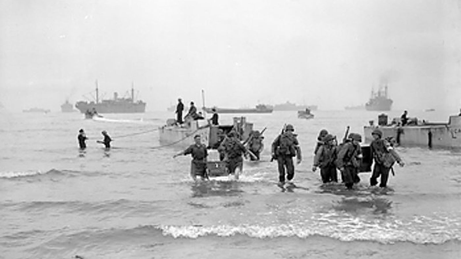 Una imagen del desembarco de los aliados en el Norte de África durante la SGM.