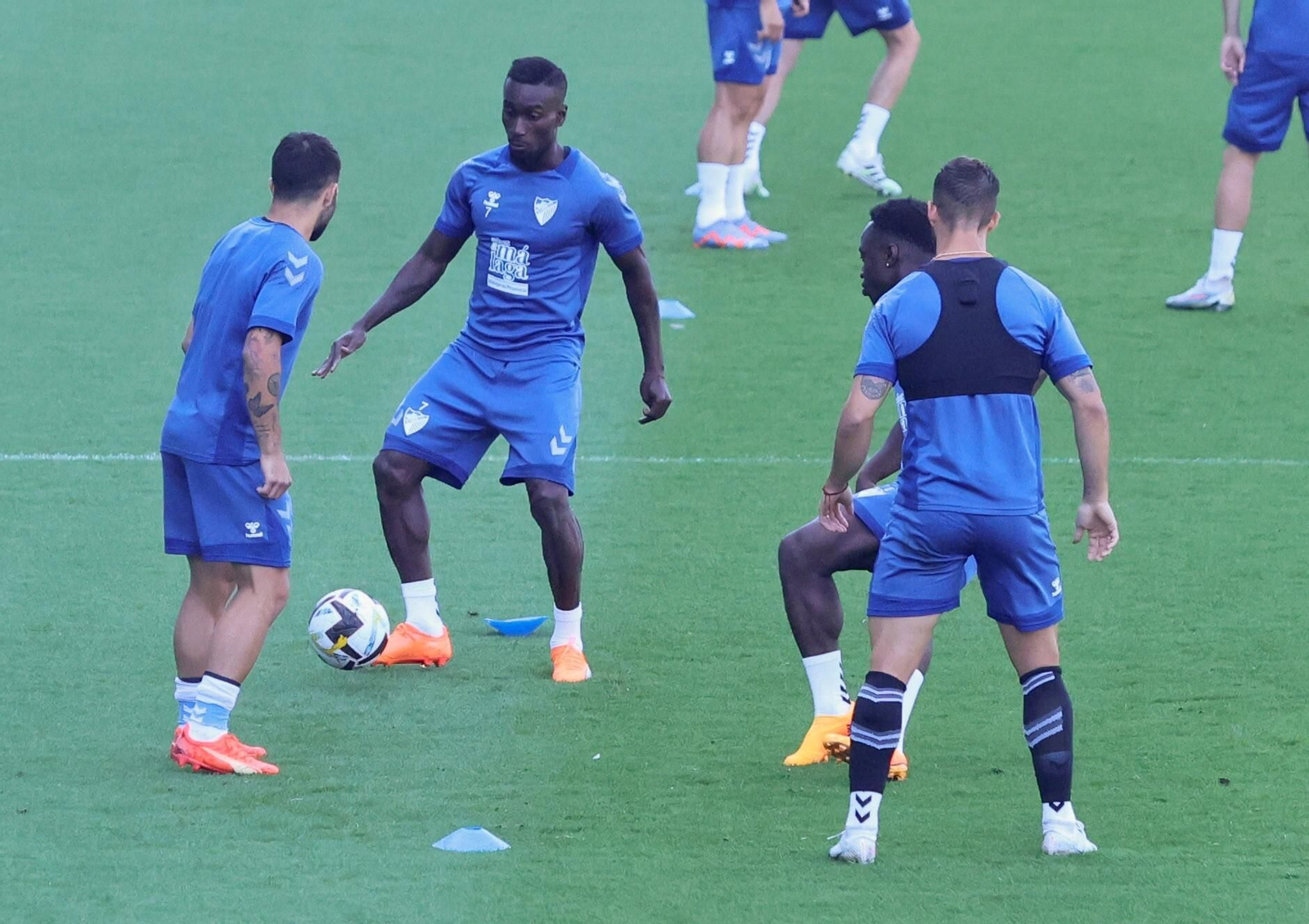 Las imágenes del entrenamiento del Málaga