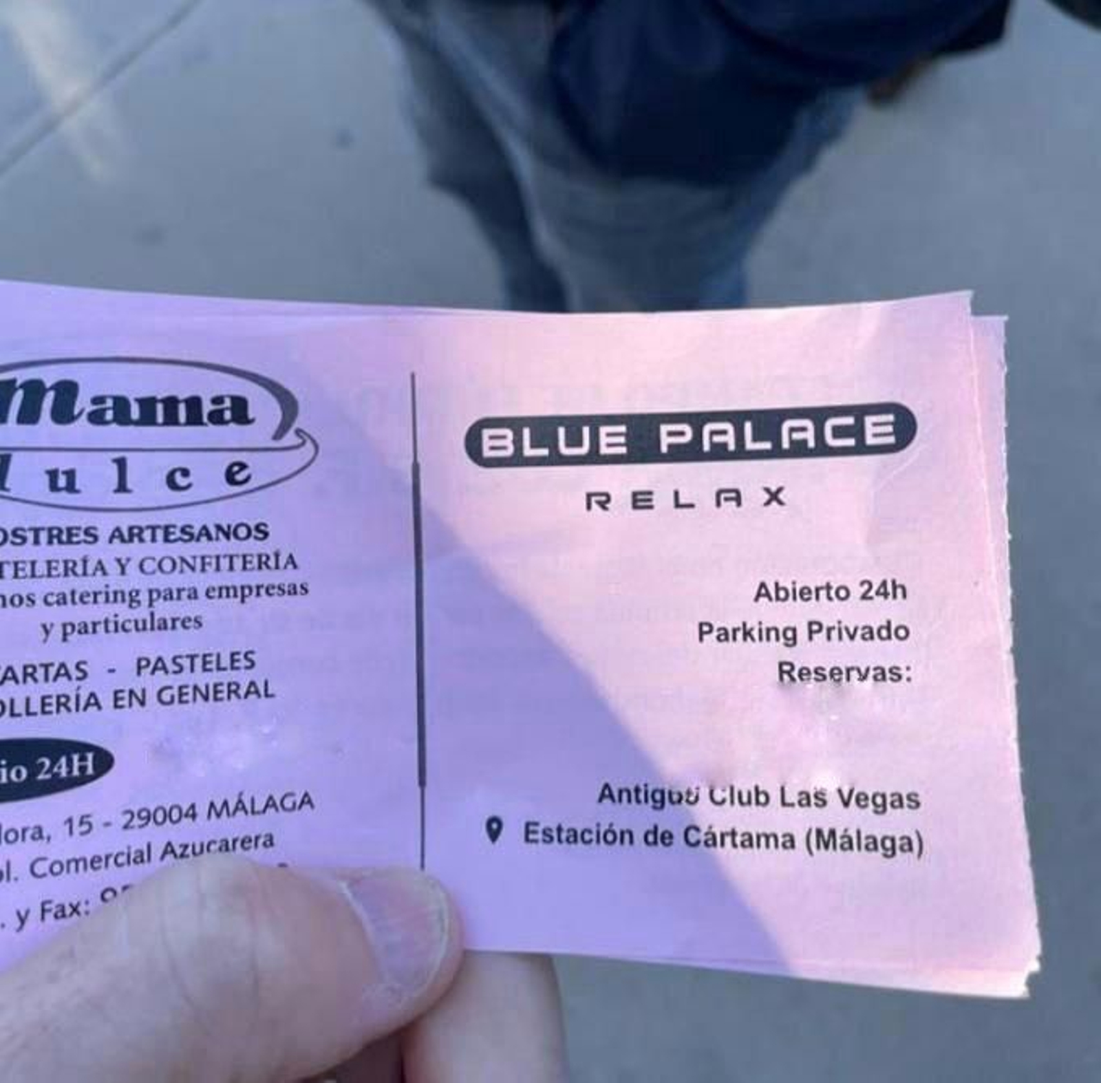 Las entradas que publicitaban un club de alterne. Las entradas que publicitaban un club de alterne.