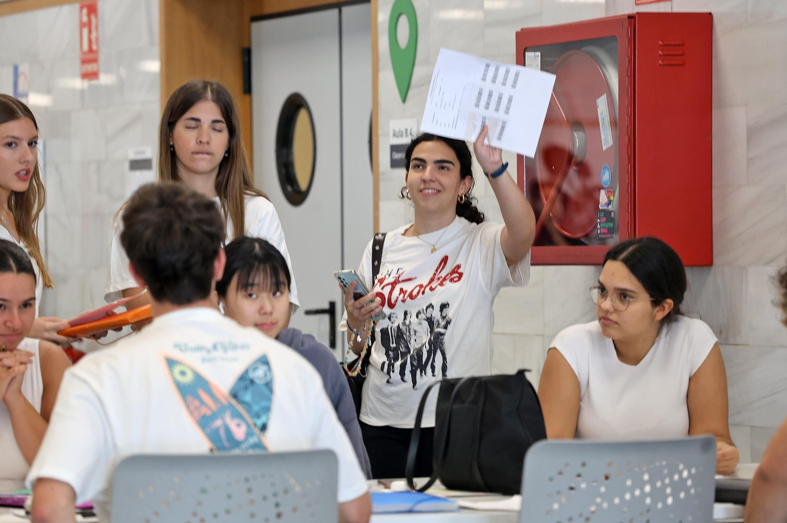 Imágenes del inicio de la Prueba de Acceso a la Universidad (PAU) en Huelva