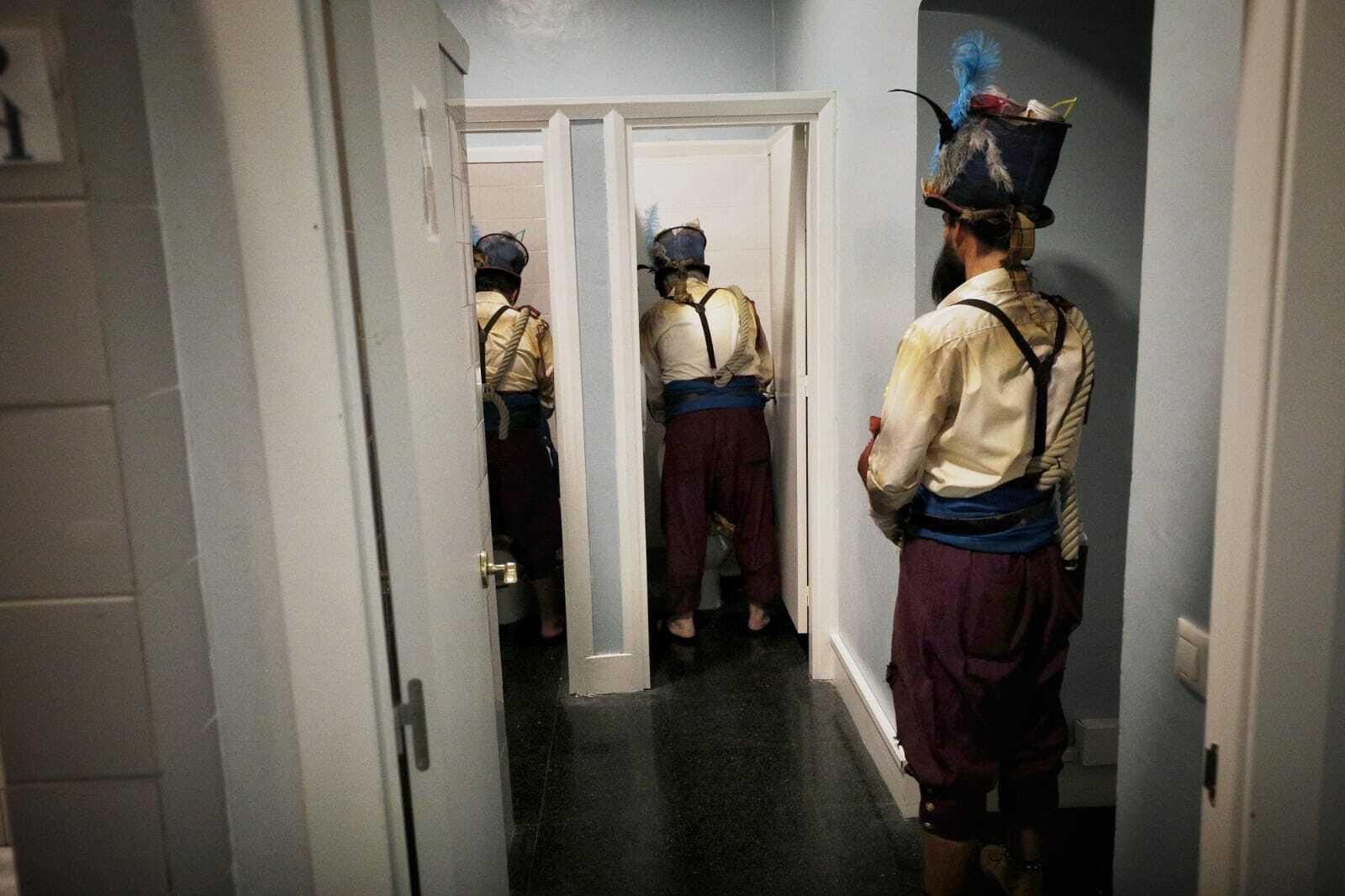 Coro Los Martínez en camerinos