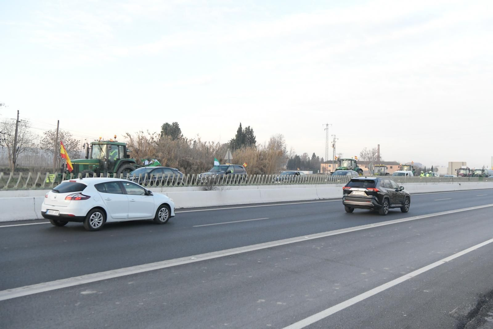 La tractorada de Granada, en imágenes