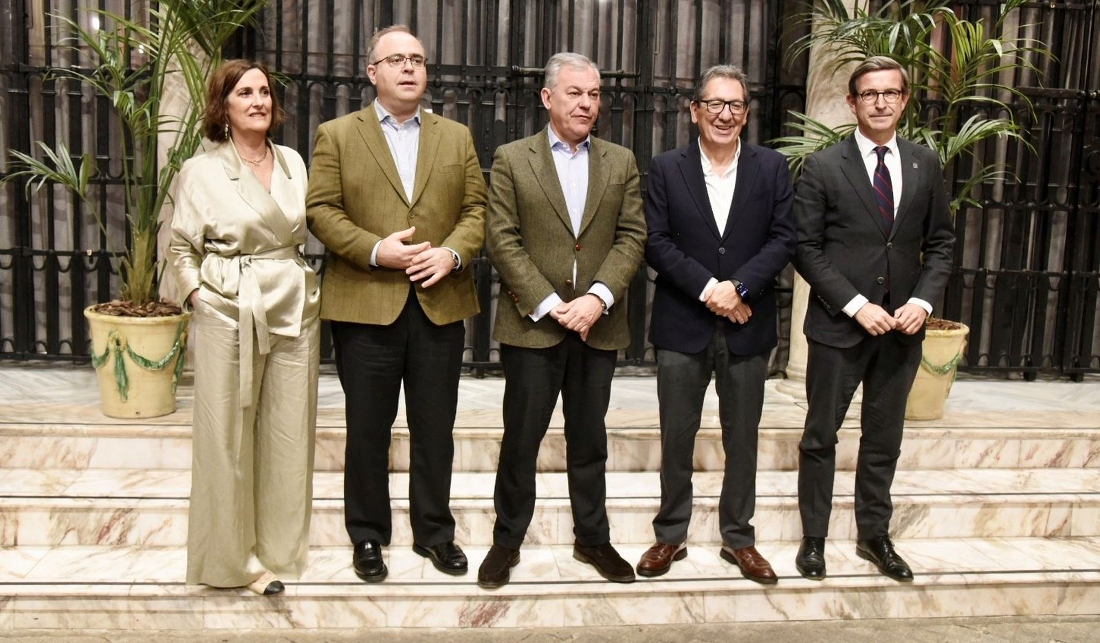 Charo Padilla, Carlos Navarro, José Luis Sanz, Antonio Pulido y Jorge Paradela.