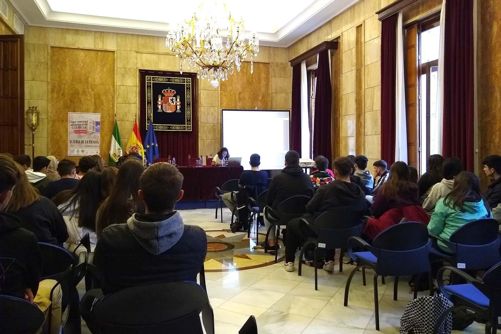 Alumnos participantes en la Feria de la Ciencia