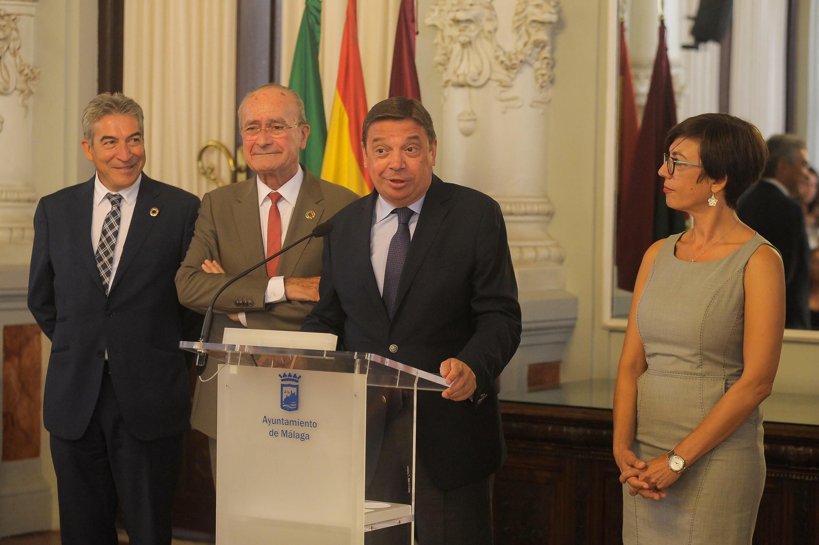 Comparecencia del ministro en funciones Luis Planas este lunes en el Ayuntamiento de Málaga