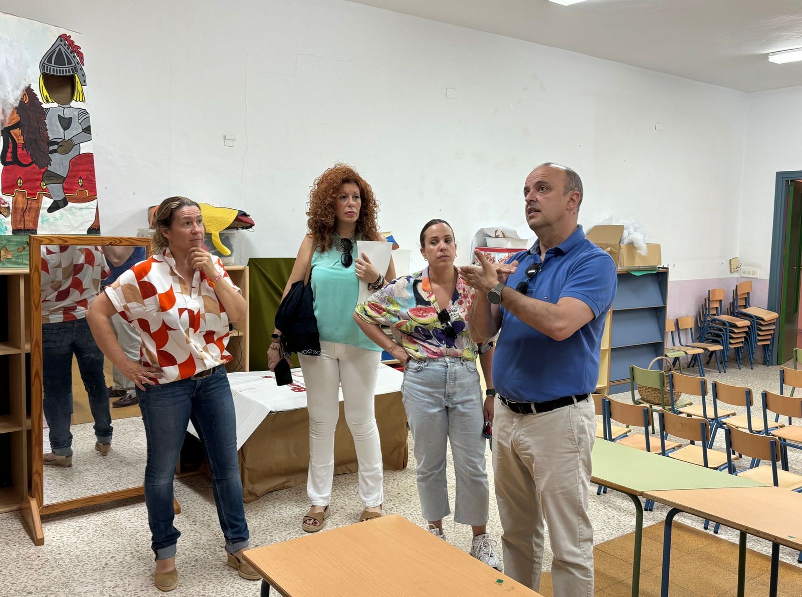 Ignacio Soto, durante un momento de la visita.