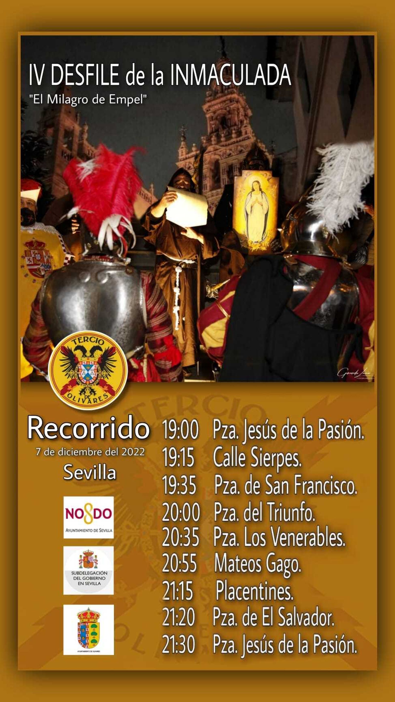 El desfile del tercio de Olivares.