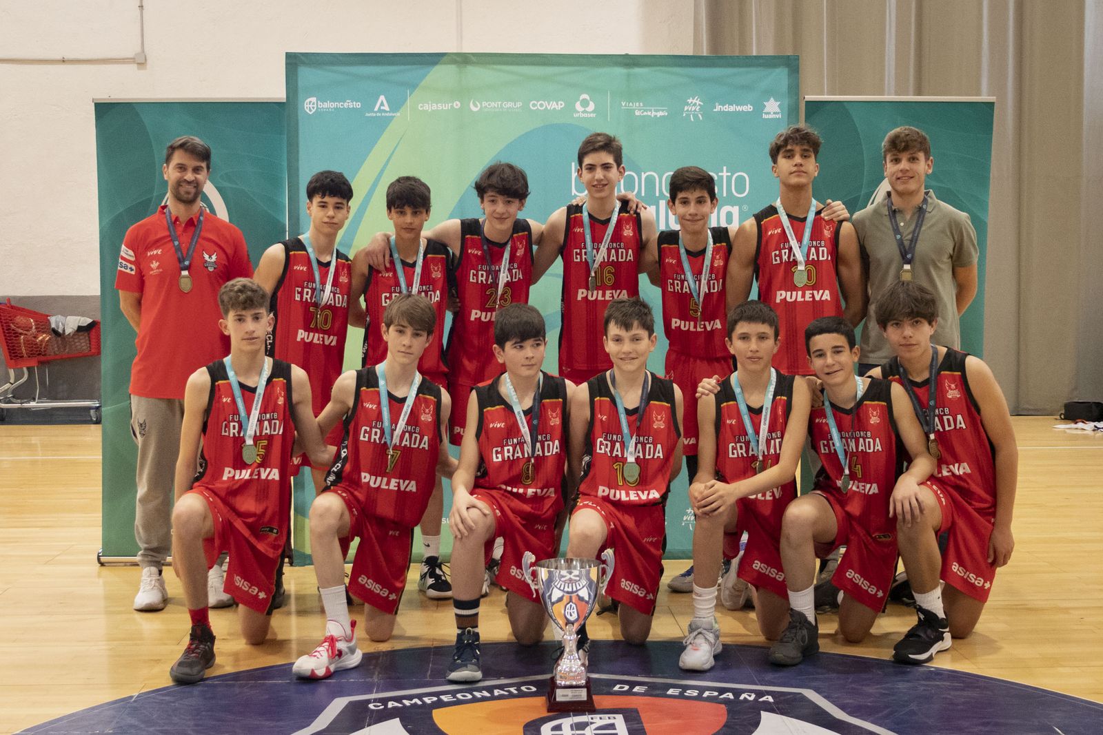 Plantilla del Fundación CB Granada infantil.