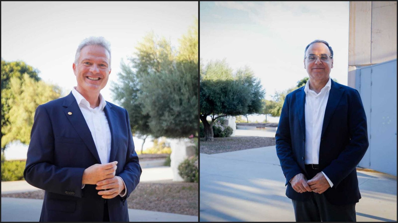 Diego Valera y José Céspedes, dos candidatos a rector de la Universidad de Almería.