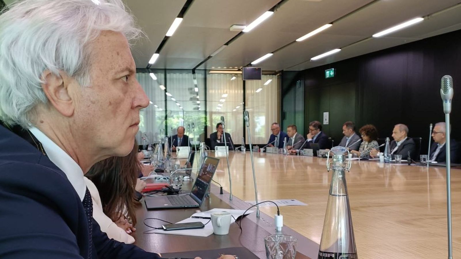 Josep Cubells, responsable del Barça, en la reunión.