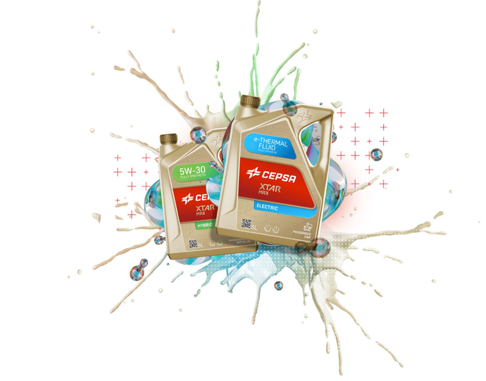 Imagen promocional de los nuevos lubricantes de Cepsa.