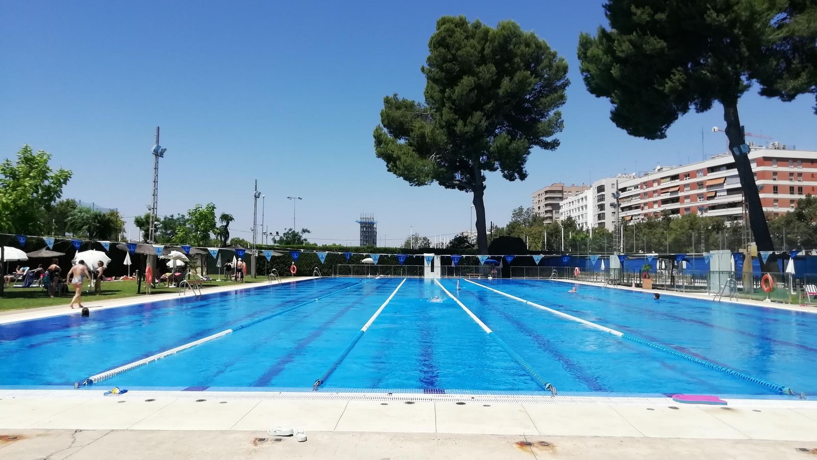 La piscina olímpica del Circulo Mecantil.