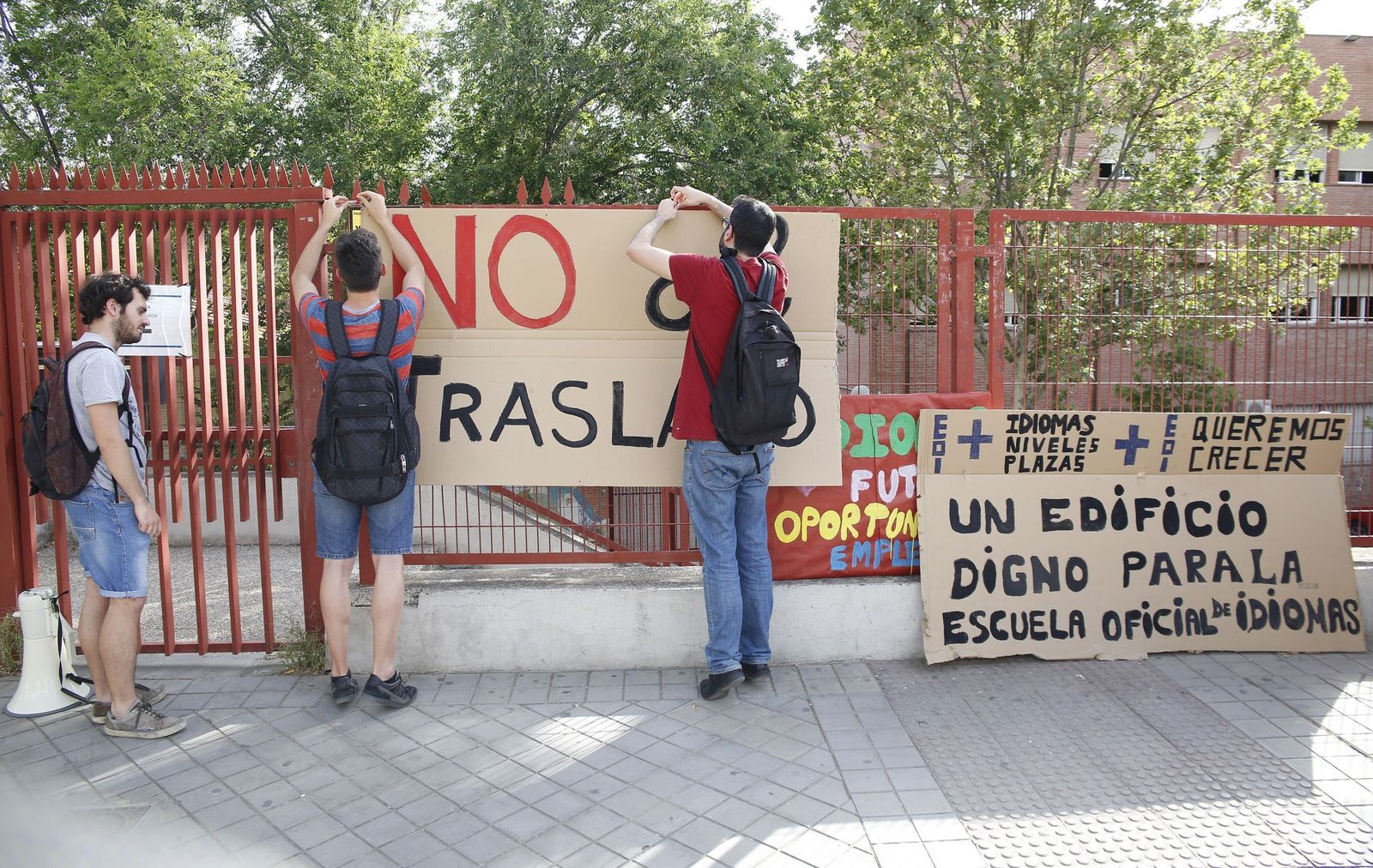 Los estudiantes están contra el traslado.