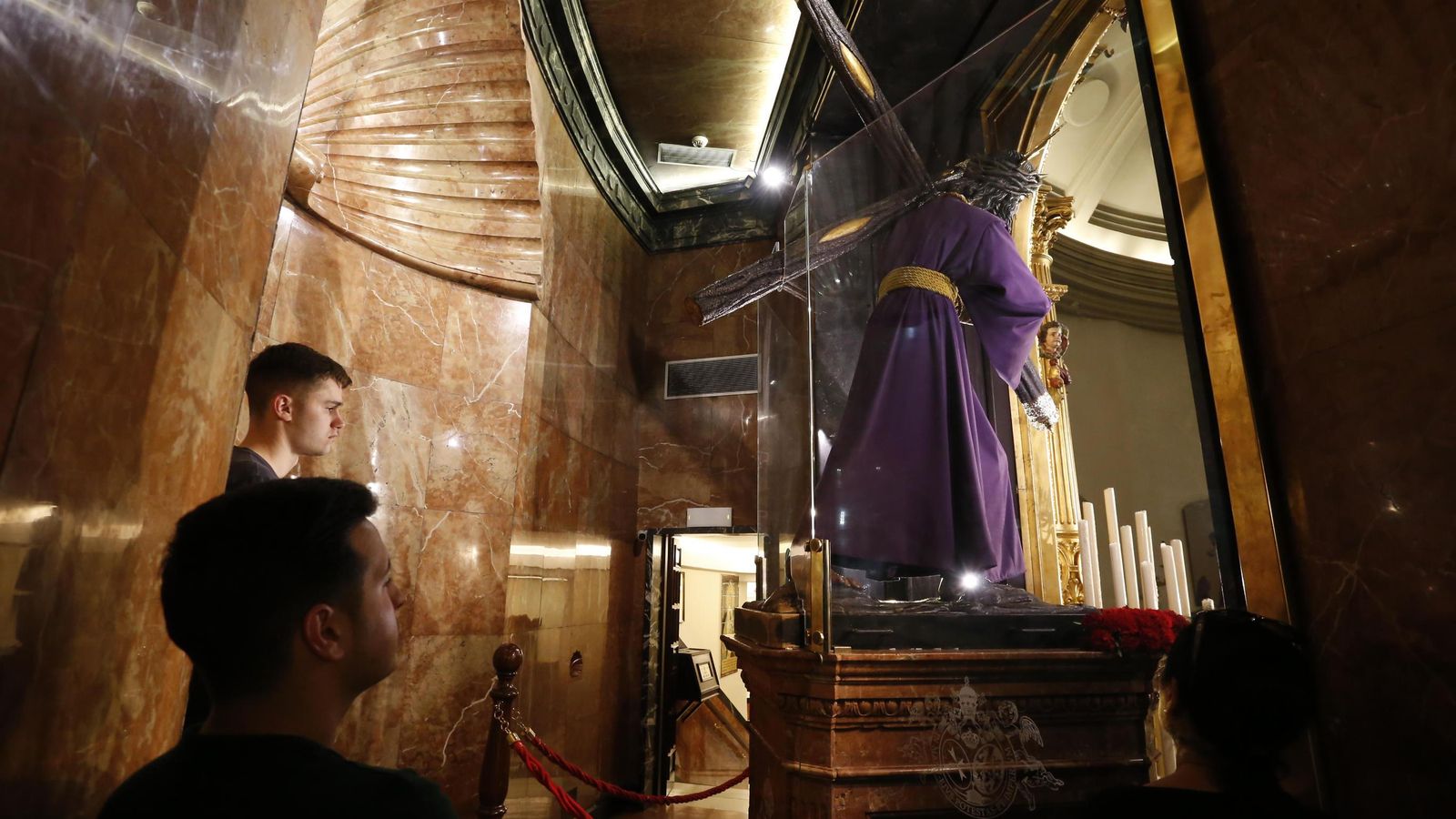 Parte trasera del camarín del Señor del Gran Poder.