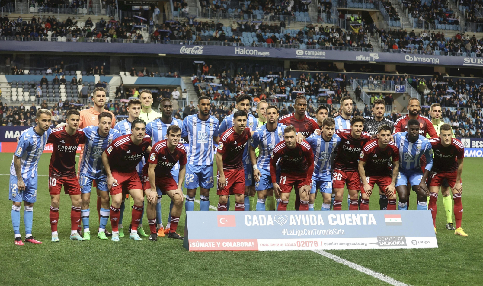 El Málaga CF-Zaragoza, en fotos
