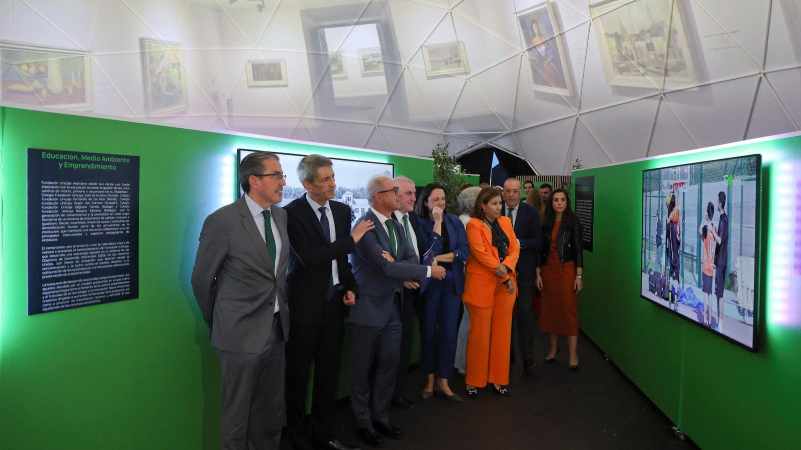 El Espacio Fundación Unicaja con el que la institución celebra su décimo aniversario, en imágenes