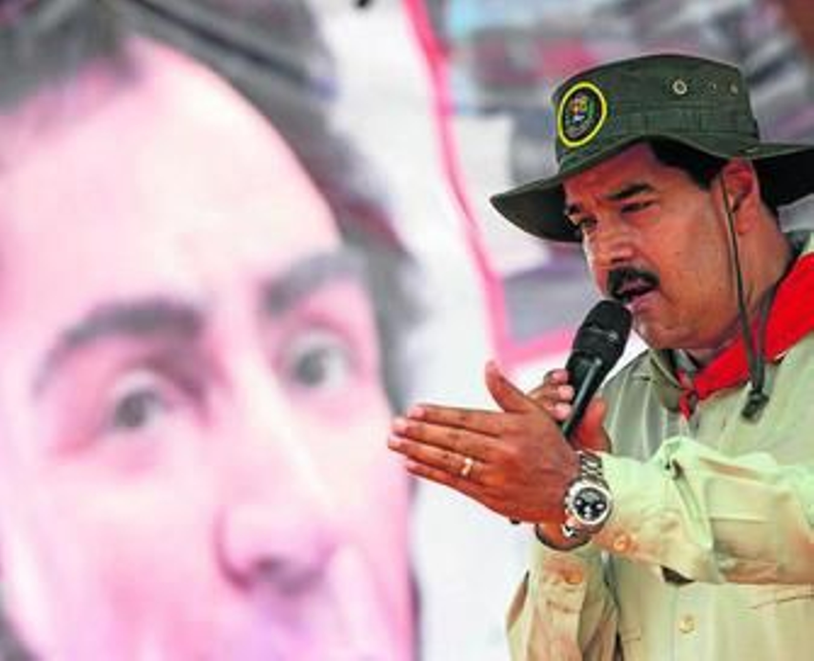 El presidente de Venezuela, Nicolás Maduro, en un acto en el noroeste del país.