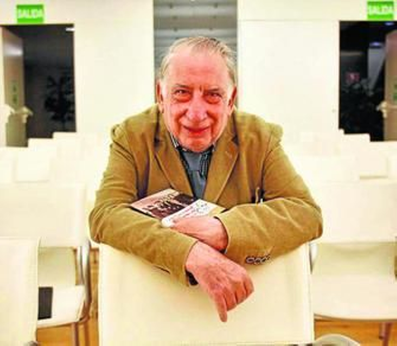 El autor en Cádiz, durante la presentación de la reedición de esta obra.