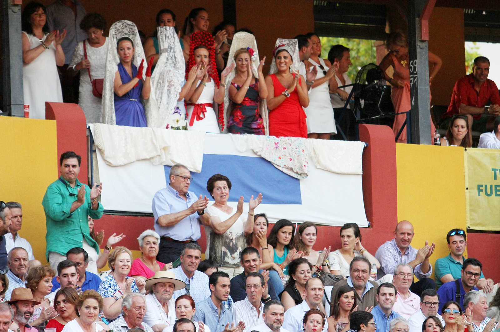 David de Miranda durante la corrida de esta tarde en la Plaza de Toros La Merced