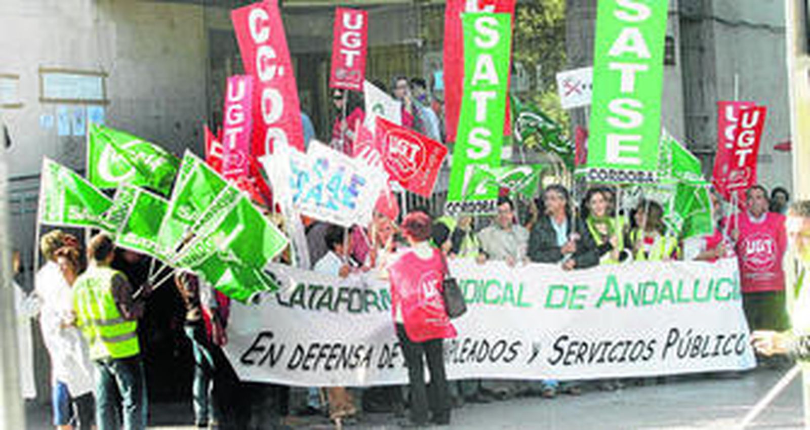 Concentración convocada por el sindicato médico el pasado mes de octubre.