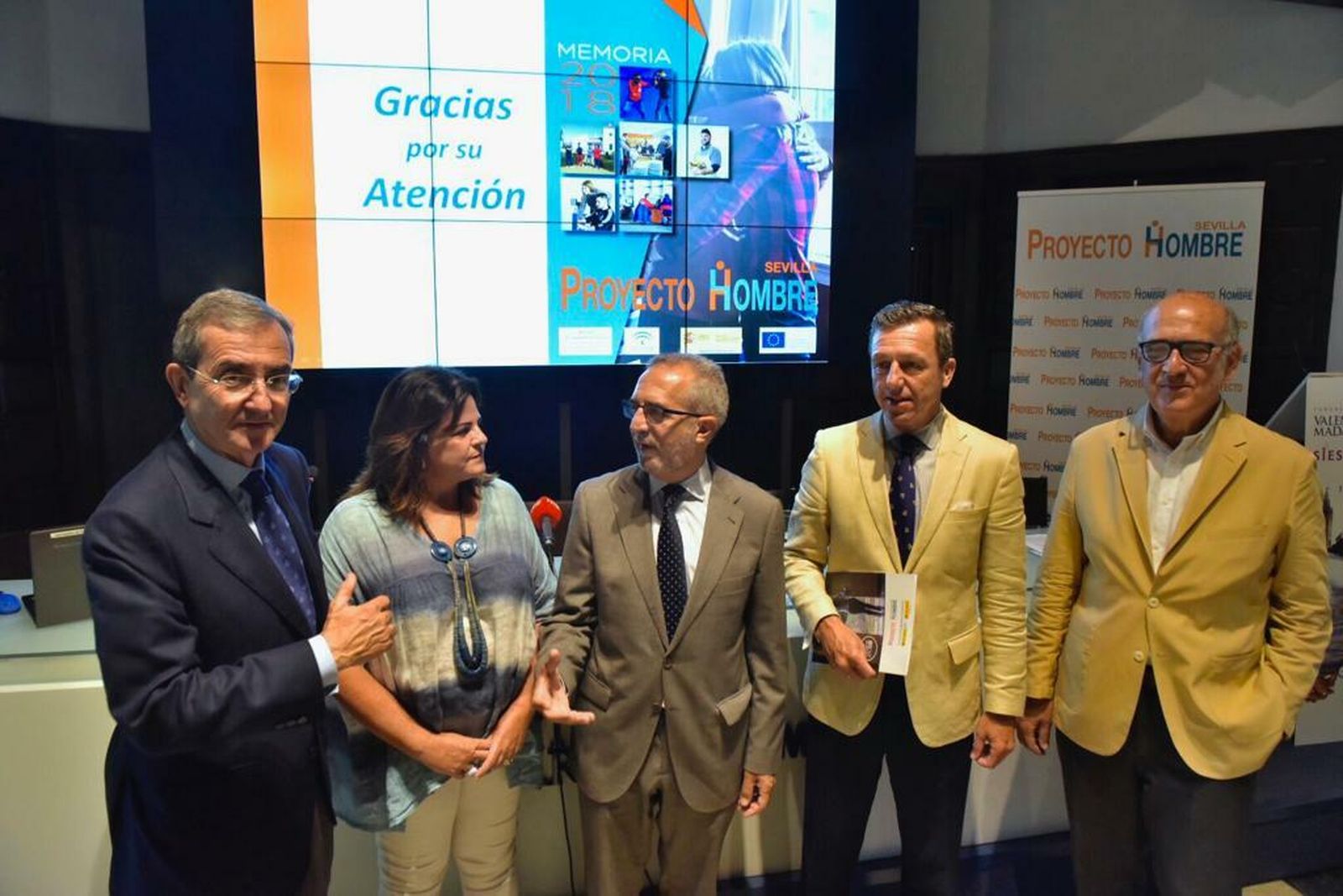 Un momento de la presentación del informe de Proyecto Hombre Sevilla.